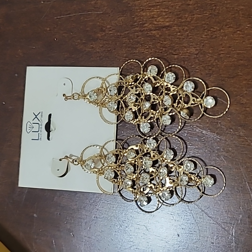 Gold earrings